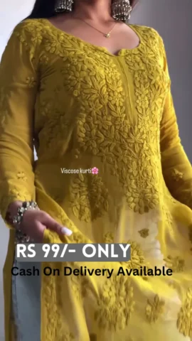 Viscose Kurti with Floral