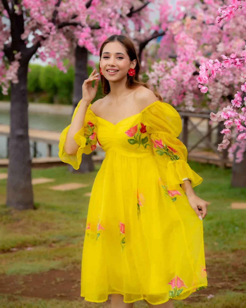 Suja Yellow Maxi Dress - Image 2
