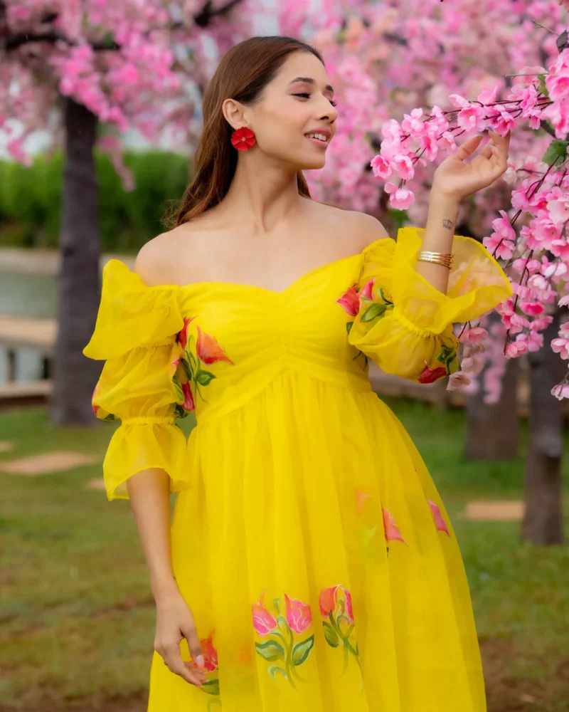 Suja Yellow Maxi Dress - Image 3