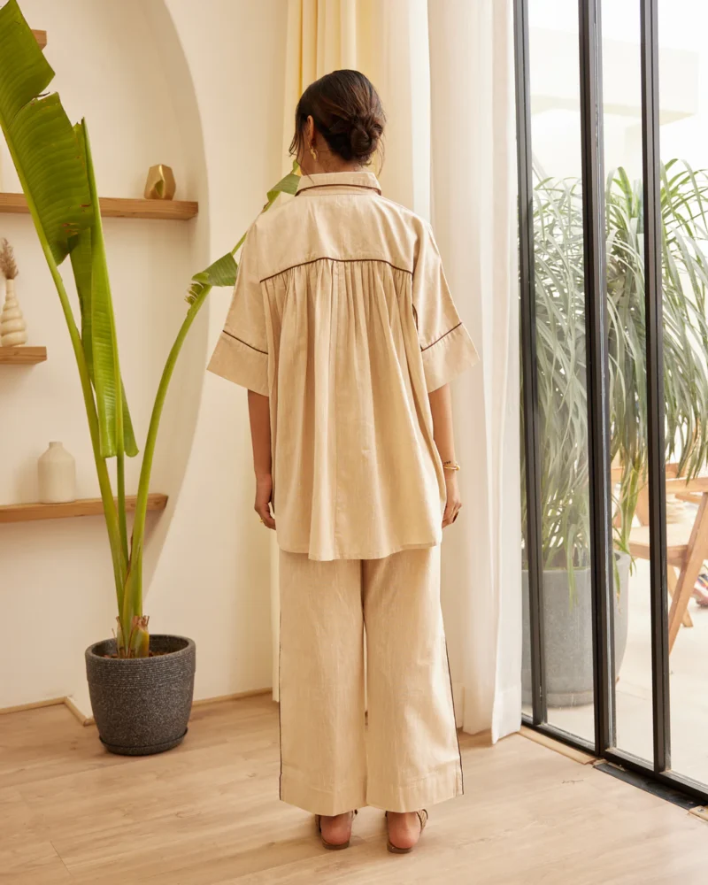 Beige Cotton Co-Ord Set - Image 5