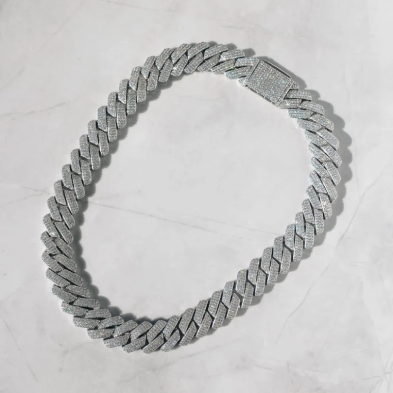 Moissanite Diamond Prong Cuban Chain - Image 6